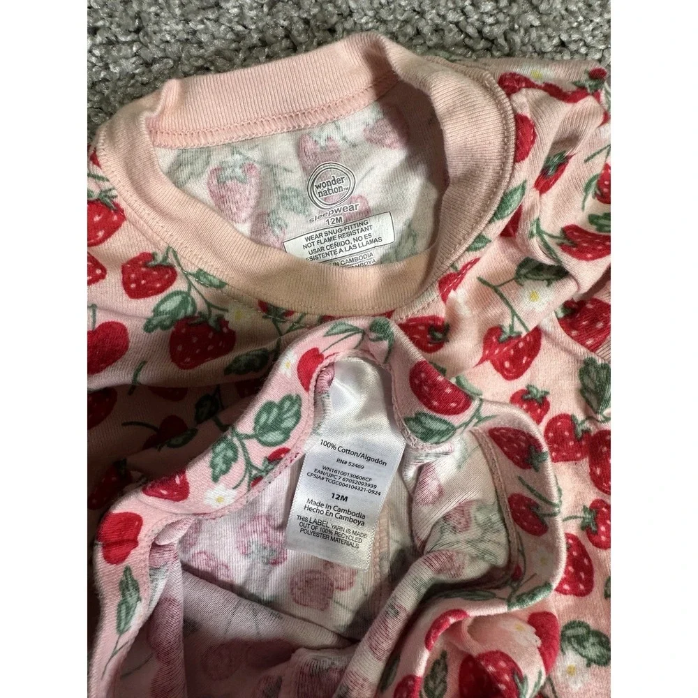 Baby Girl Clothes Lot 12M Mixed Brands Pajamas Outfits Carter's Cat & Jack